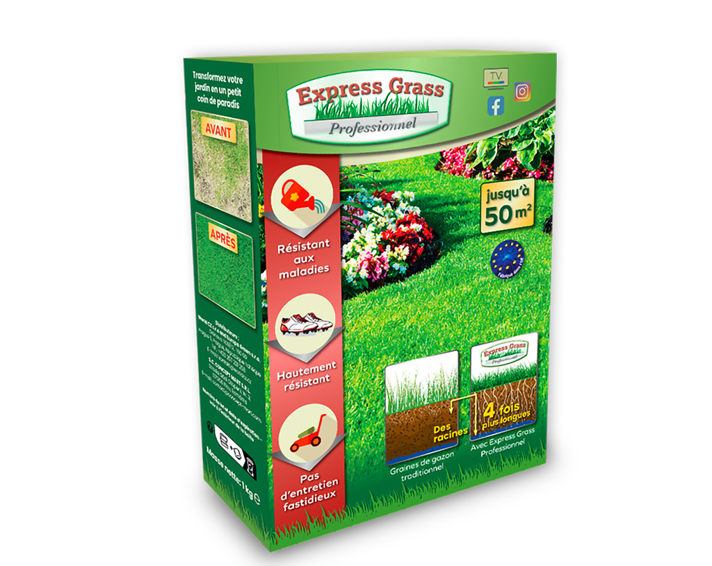 1 paket Express Grass Professional gräsmattefrö