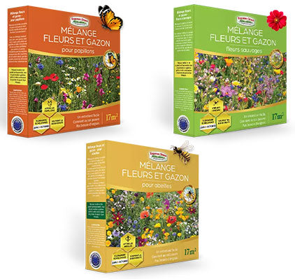 3 paket Blom- och gräsblandning